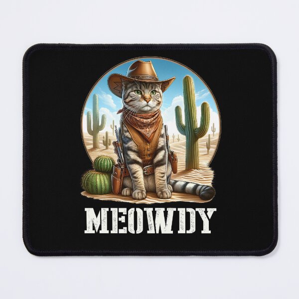 Item preview, Meowdy Cat Howdy Western Kitten designed and sold by Kimberley King Art  King Art.
