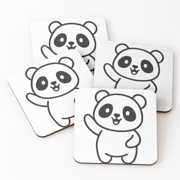 Item preview, Children's cartoon panda waving its paw designed and sold by EchoOfSilence.