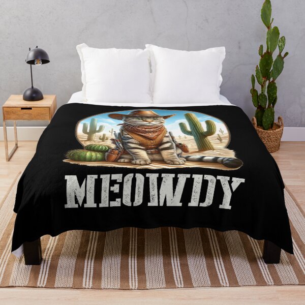 Item preview, Meowdy Cat Howdy Western Kitten designed and sold by Kimberley King Art King Art.