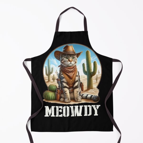 Item preview, Meowdy Cat Howdy Western Kitten designed and sold by Kimberley King Art King Art.