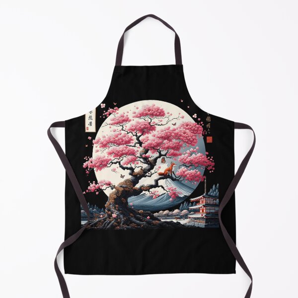 Item preview, Japanese Cherry Blossom Fuji Mount Fox Flower Tree designed and sold by Kimberley King Art King Art.
