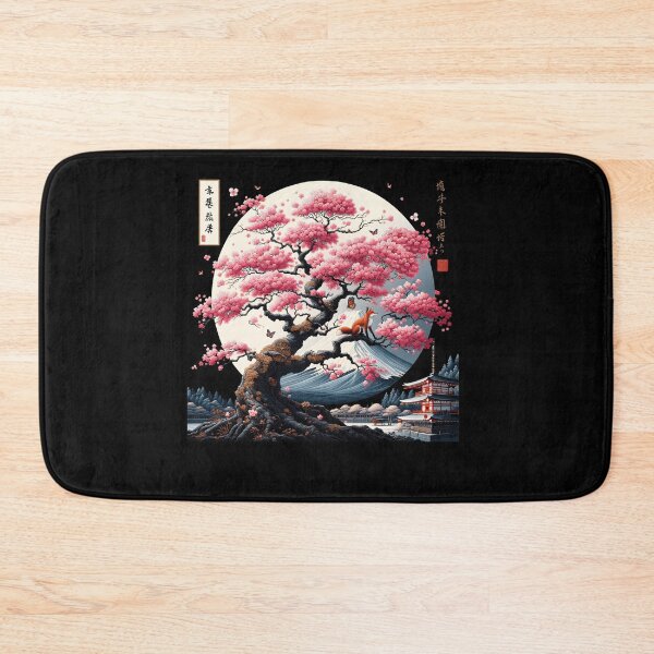 Item preview, Japanese Cherry Blossom Fuji Mount Fox Flower Tree designed and sold by Kimberley King Art  King Art.