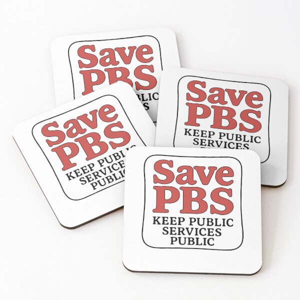Item preview, Save PBS Keep Public Services Public Retro Political Activism designed and sold by Cute-Collection.