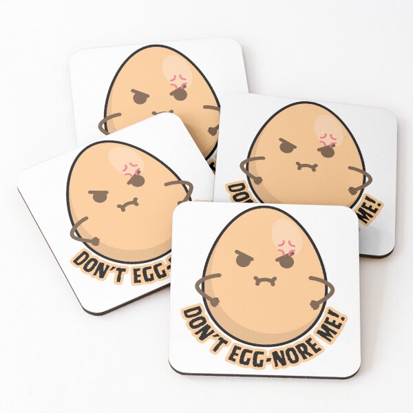 Item preview, Don't Egg-nore Me! Funny Egg Stickers Meme Sunny Side Up designed and sold by mimicrafts516.