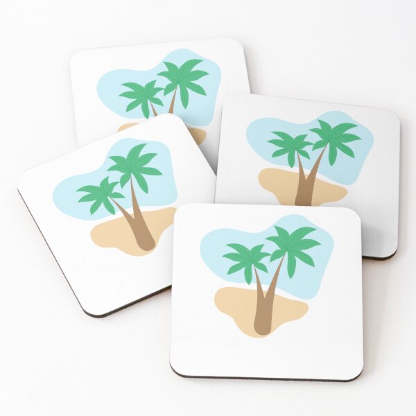 Item preview, beach coconut tree sticker , tropical beach sticker , summers sticker , simple cute sticker designed and sold by Artist-Bhumi.