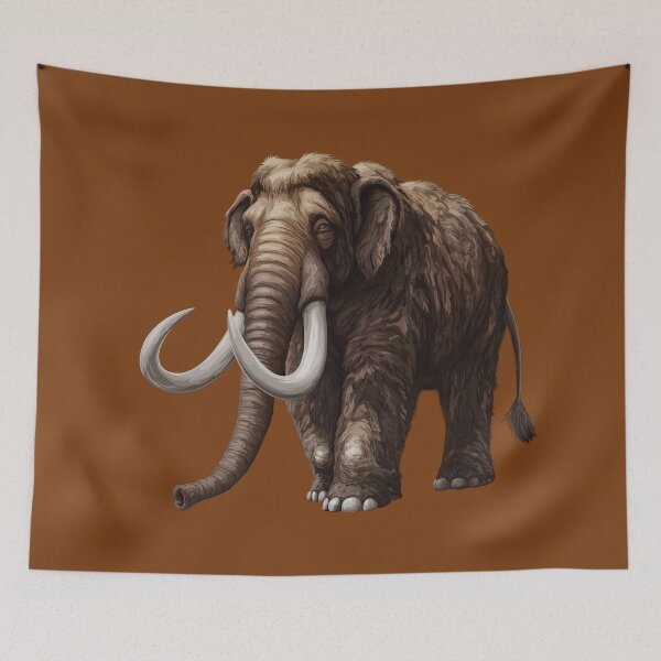 Item preview, The mammoth has beautiful tusks. designed and sold by FluffyGallery.