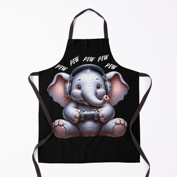 Item preview, Elephant Video Game Gaming Nerd designed and sold by Kimberley King Art  King Art.