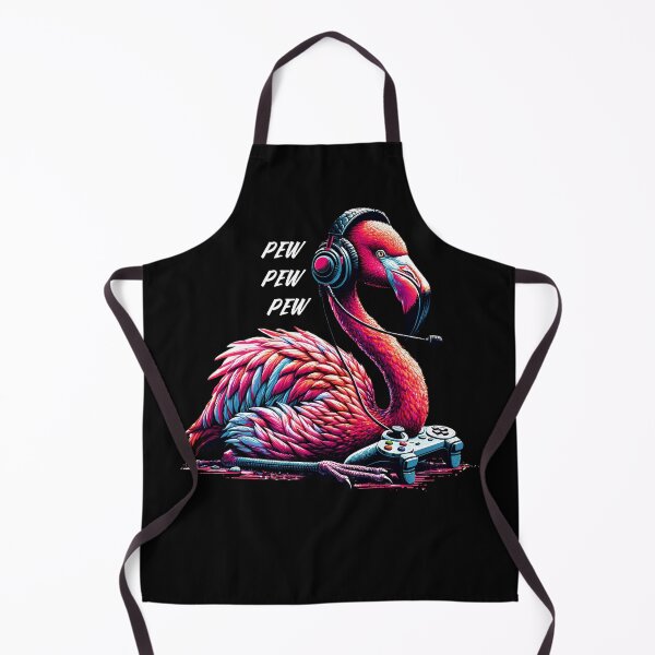 Item preview, Flamingo Video Game Gaming Nerd designed and sold by Kimberley King Art  King Art.
