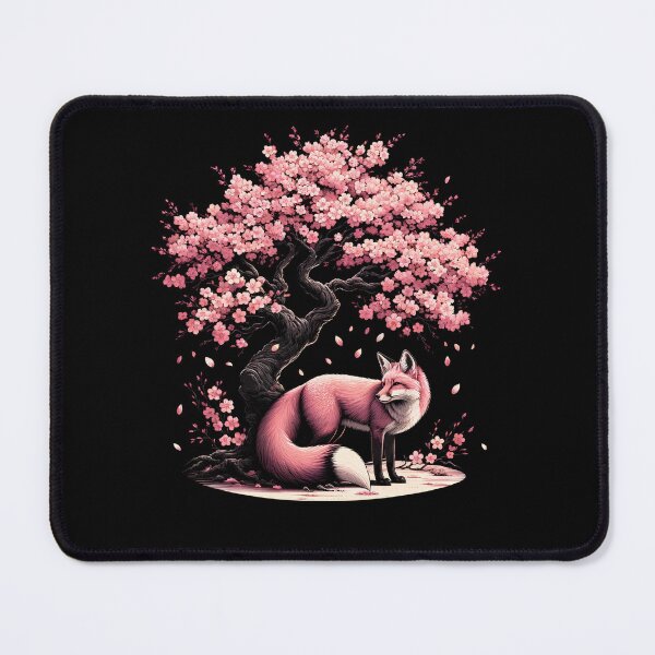 Item preview, Japanese Fox Cherry Blossom Flower Trees designed and sold by Kimberley King Art King Art.