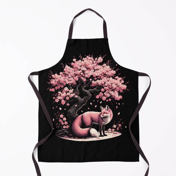 Item preview, Japanese Fox Cherry Blossom Flower Trees designed and sold by Kimberley King Art King Art.