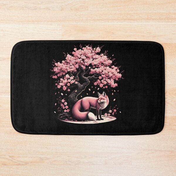 Item preview, Japanese Fox Cherry Blossom Flower Trees designed and sold by Kimberley King Art  King Art.