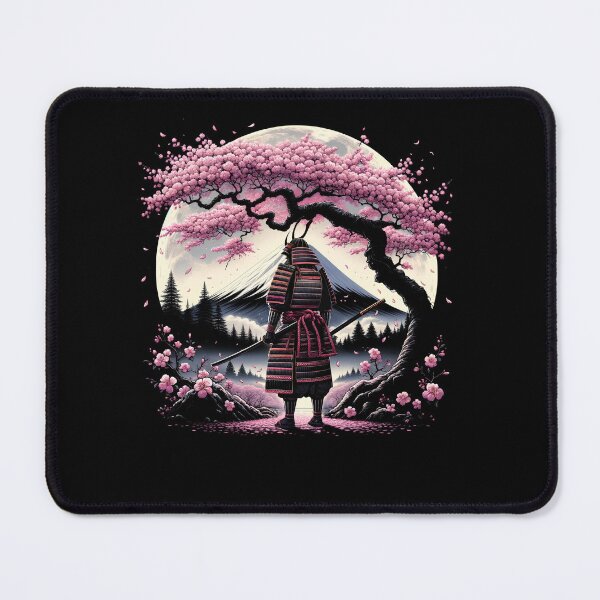 Item preview, Japanese Samurai Cherry Blossom Fuji Mount Aesthetic Flower Tree 2 designed and sold by Kimberley King Art King Art.