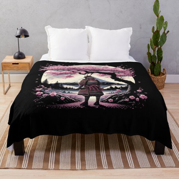 Item preview, Japanese Samurai Cherry Blossom Fuji Mount Aesthetic Flower Tree 2 designed and sold by Kimberley King Art King Art.