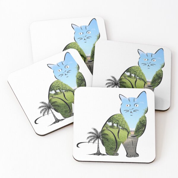 Item preview, Cat Garden - Whimsical and Adorable Feline Design designed and sold by ArtsyExplorer.