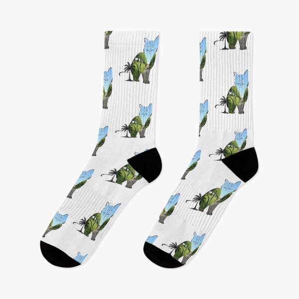 Item preview, Cat Garden - Whimsical and Adorable Feline Design designed and sold by ArtsyExplorer.