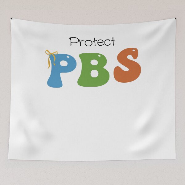 Item preview, Support Public Broadcasting Protect PBS Retro designed and sold by Cute-Collection.