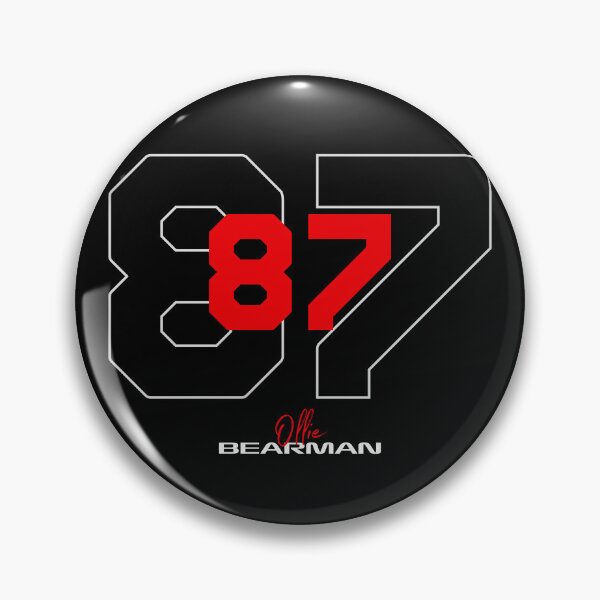 Item preview, Ollie Bearman Formula 1 black and red F1 2025  designed and sold by Pink Polar F1.