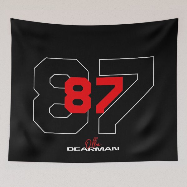 Item preview, Ollie Bearman Formula 1 black and red F1 2025  designed and sold by Pink Polar F1.