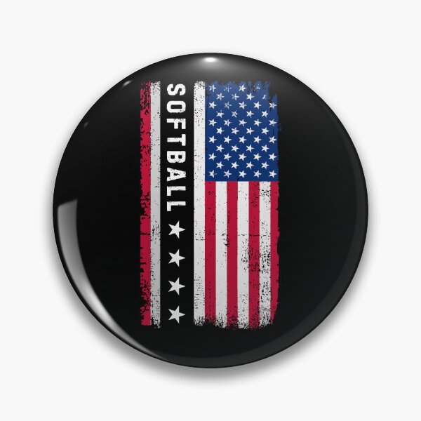 Item preview, American Flag Softball Dad | Softball Daddy designed and sold by Haministic.