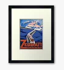 Vintage poster - Zermatt Framed Print