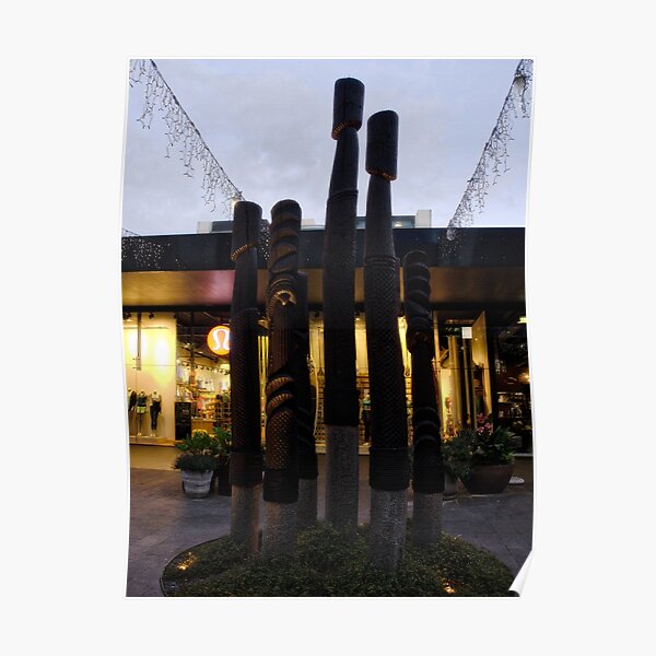 Courtyard Garden Posts Poster