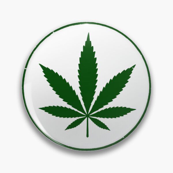 Item preview, Hemp leaf in circle green designed and sold by EchoOfSilence.