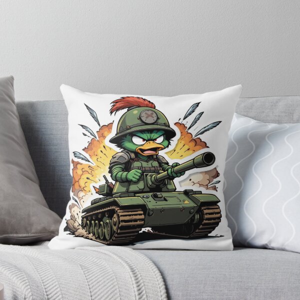 Item preview, Duck Rage – Battle Duck in Tank Sticker Aestetic, Trendy,Reloaded, Viral Drop 2025 designed and sold by Imaginarium of Chaos falcon88 .