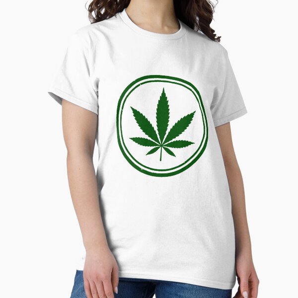 Item preview, Hemp leaf in circle green designed and sold by EchoOfSilence.