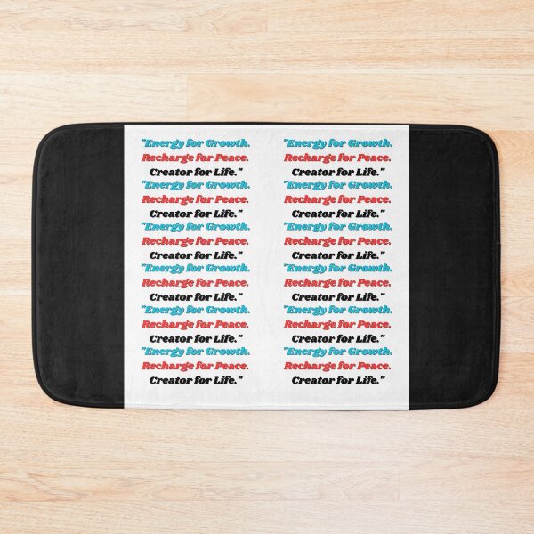 Item preview, "Energy for Growth. Recharge for Peace. Creator for Life."  designed and sold by Kwi-Precious.