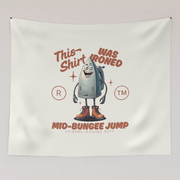 Item preview, This shirt was ironed mid-bungee jump designed and sold by Peerless-Prime.