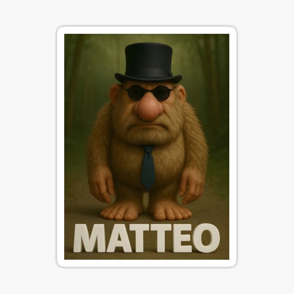 Item preview, Matteo Brainrot Mateo Italian Brainrot Meme Mateooo Matteooo designed and sold by Nathalie_87.