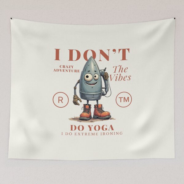 Item preview, I don't do yoga, I do extreme ironing designed and sold by Peerless-Prime.