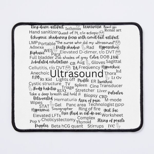 Item preview, Ultrasound, sonographer, RDMS, gel, transducer, funny designed and sold by LoveGraceValor.