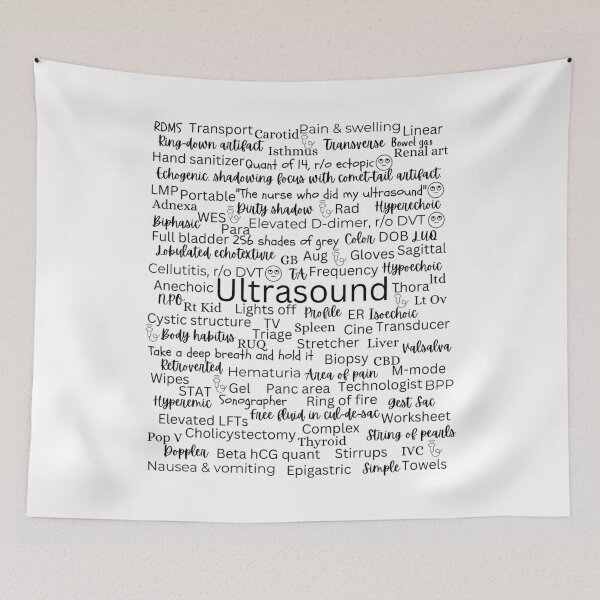 Item preview, Ultrasound, sonographer, RDMS, gel, transducer, funny designed and sold by LoveGraceValor.