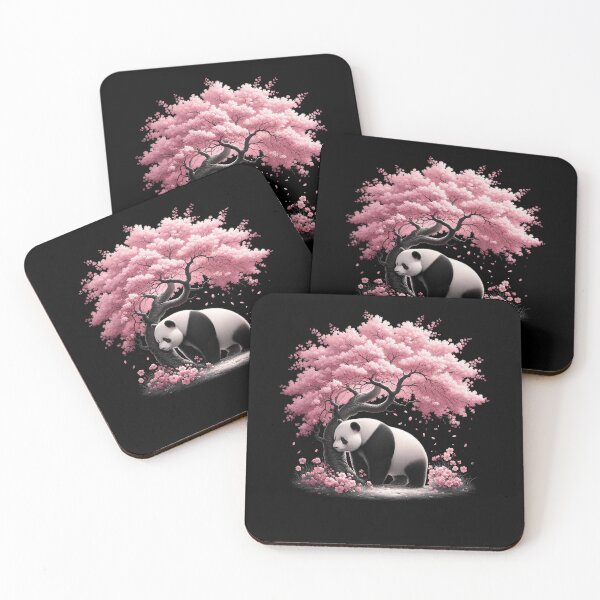 Item preview, Japanese Panda Cherry Blossom Flower Trees designed and sold by Kimberley King Art  King Art.