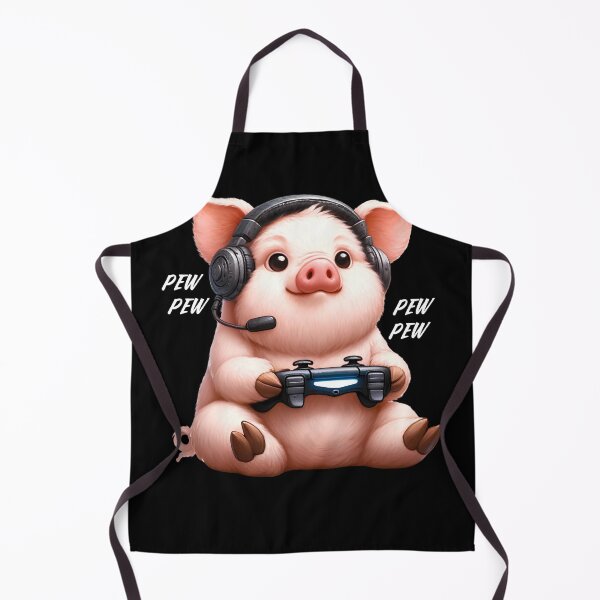 Item preview, Pig Video Game Gaming Nerd designed and sold by Kimberley King Art  King Art.