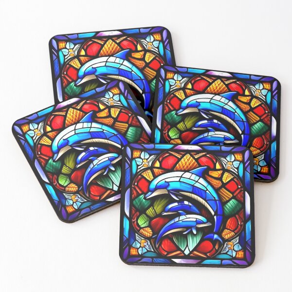 Item preview,  Stained Glass Dolphin's 2 designed and sold by PaparazziAnunnaki.