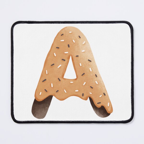 Item preview, Donut Letter A | Cute Cookie Alphabet with Sprinkles designed and sold by inelistudio.