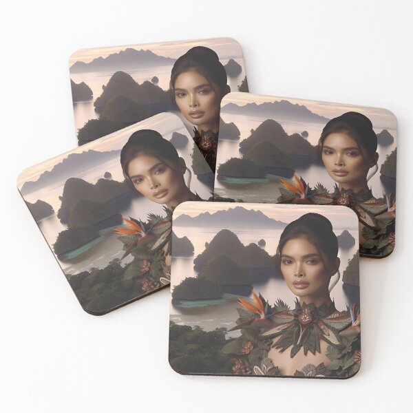Item preview, Southeast Asian beauty, AI generated, portrait, imaginative outfit designed and sold by HerbertFlenner.