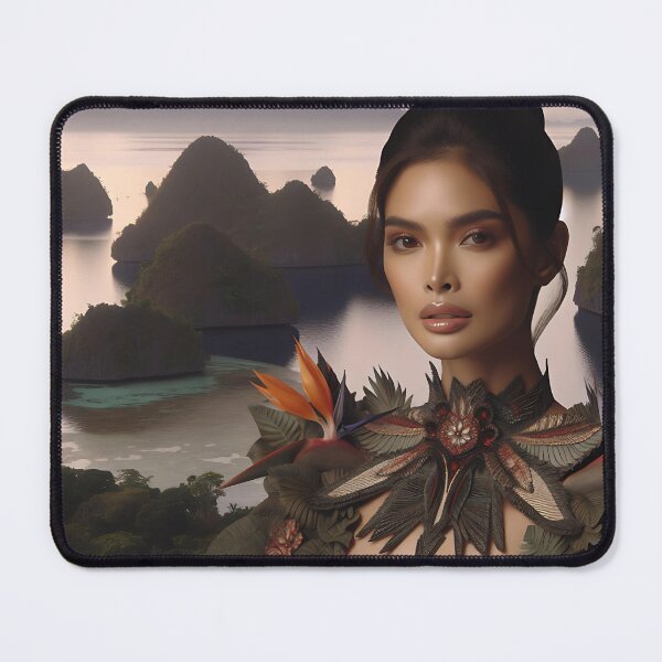 Item preview, Southeast Asian beauty, AI generated, portrait, imaginative outfit designed and sold by HerbertFlenner.