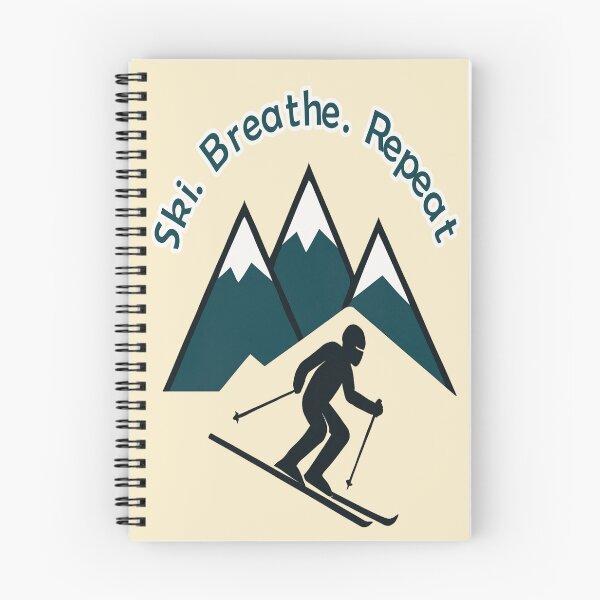 Item preview, Ski. Breathe. Repeat. – Geometric Skiing Design designed and sold by Rajasekar.