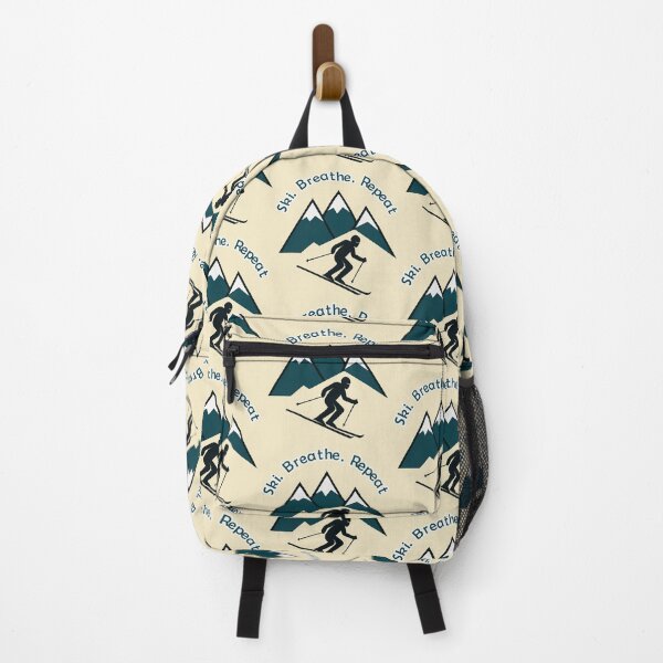 Item preview, Ski. Breathe. Repeat. – Geometric Skiing Design designed and sold by Rajasekar.