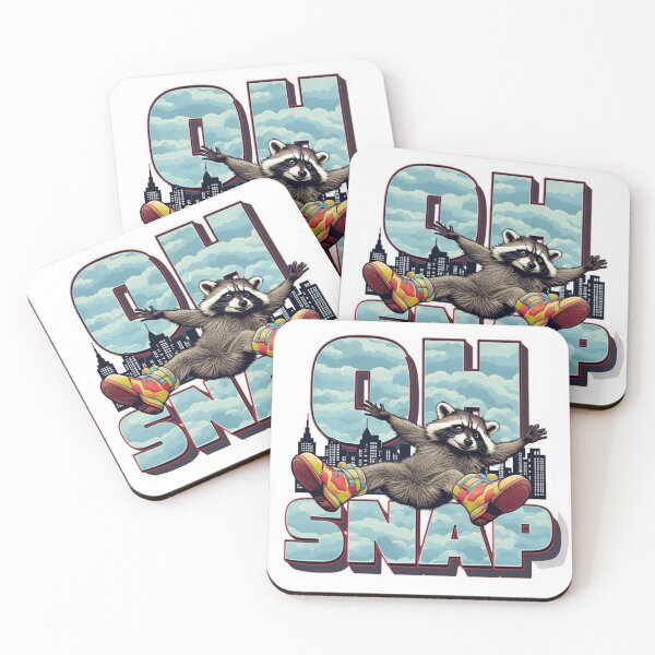 Item preview, OH SNAP – Raccoon Wipeout in NYC Sticker Aestetic, Trendy,Reloaded, Viral Drop 2025 designed and sold by Imaginarium of Chaos falcon88 .