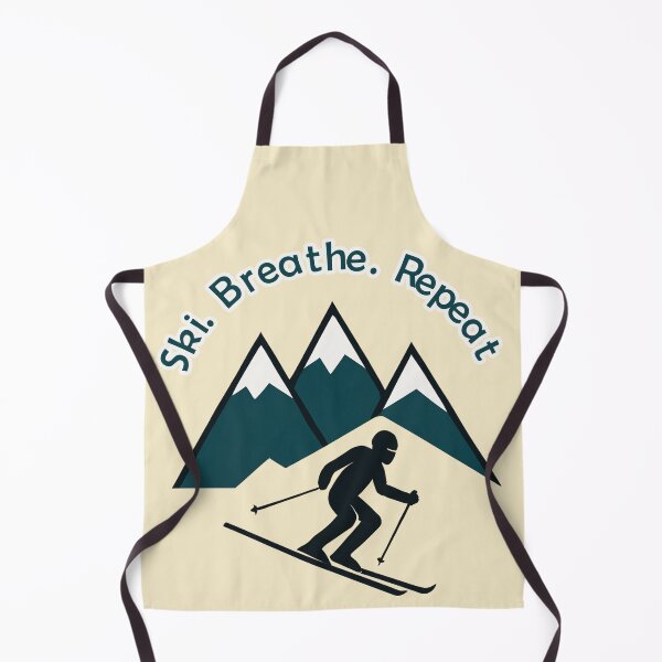 Item preview, Ski. Breathe. Repeat. – Geometric Skiing Design designed and sold by Rajasekar.