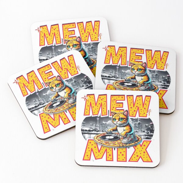 Item preview, MEW MIX – DJ Cat Berlin Sticker Aestetic, Trendy,Reloaded, Viral Drop 2025 designed and sold by Imaginarium of Chaos falcon88 .
