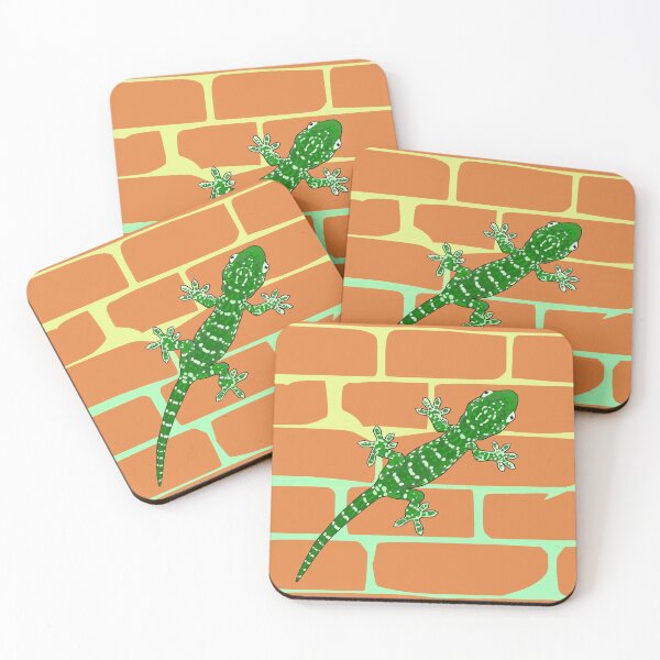 Item preview, Gecko - Geco - Little cute green reptile - Wall climb designed and sold by miskaralise.