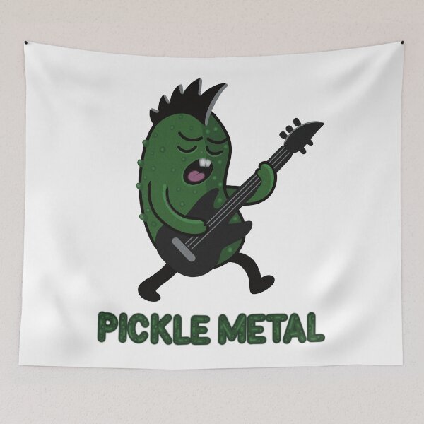 Item preview, Pickle Metal Funny Punk Rock Pickle with Guitar designed and sold by Elizarfa.