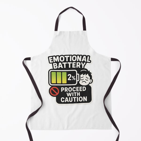 Item preview, Emotional Battery 2% – Funny Mental Health Warning Sticker designed and sold by ALVANTIS.
