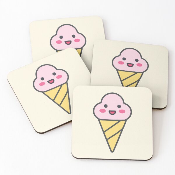 Item preview, Kawaii Summer Ice Cream – Cute Cartoon Dessert Design for Stickers & Tees designed and sold by CrossCrafted.