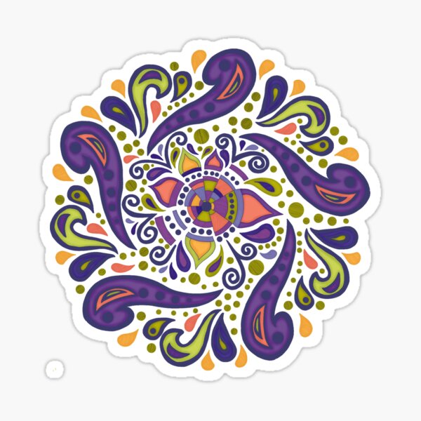 Item preview, Paisley Mandala designed and sold by ChaosAndLace.